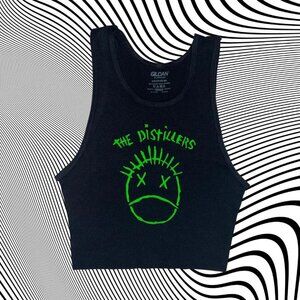 The Distillers Band Unisex Cropped Tank